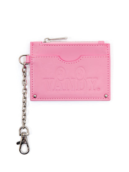 【VANDY THE PINK - ヴァンディー・ザ・ピンク】HERITAGE LOGO KEYCHAIN WALLET (ウォレット/ピンク)