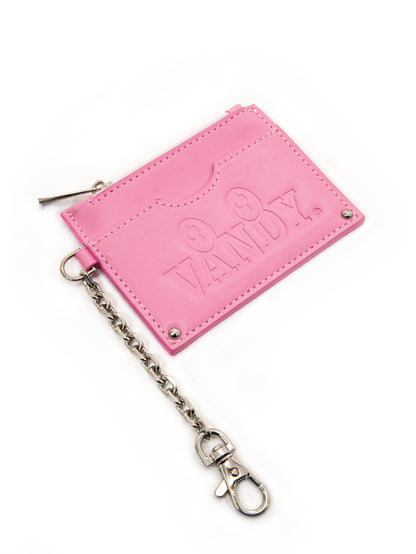 【VANDY THE PINK - ヴァンディー・ザ・ピンク】HERITAGE LOGO KEYCHAIN WALLET (ウォレット/ピンク)