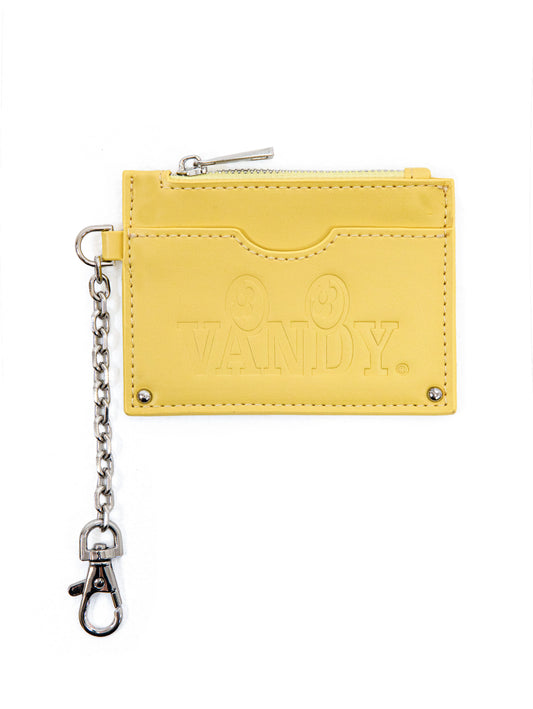 【VANDY THE PINK - ヴァンディー・ザ・ピンク】HERITAGE LOGO KEYCHAIN WALLET (ウォレット/イエロー)