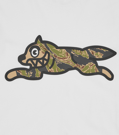 【ICE CREAM - アイスクリーム】TIGER STRIPE RUNNING DOG T-SHIRT / WHITE (S.S/ホワイト)