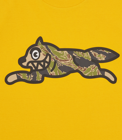【ICE CREAM - アイスクリーム】TIGER STRIPE RUNNING DOG T-SHIRT / YELLOW (S.S/イエロー)