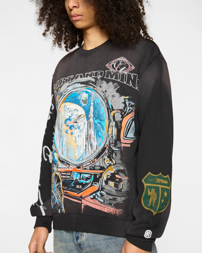 【Billionaire Boys Club-ビリオネアボーイズクラブ】 EXPROLE HEAVY WASHED TREATED / BLACK (スウェット/ブラック)