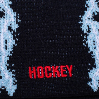 【HOCKEY - ホッケー 】HOCKEY LIGHTNING SKULLY BEANIE / BLACK (ビーニー/ブラック)