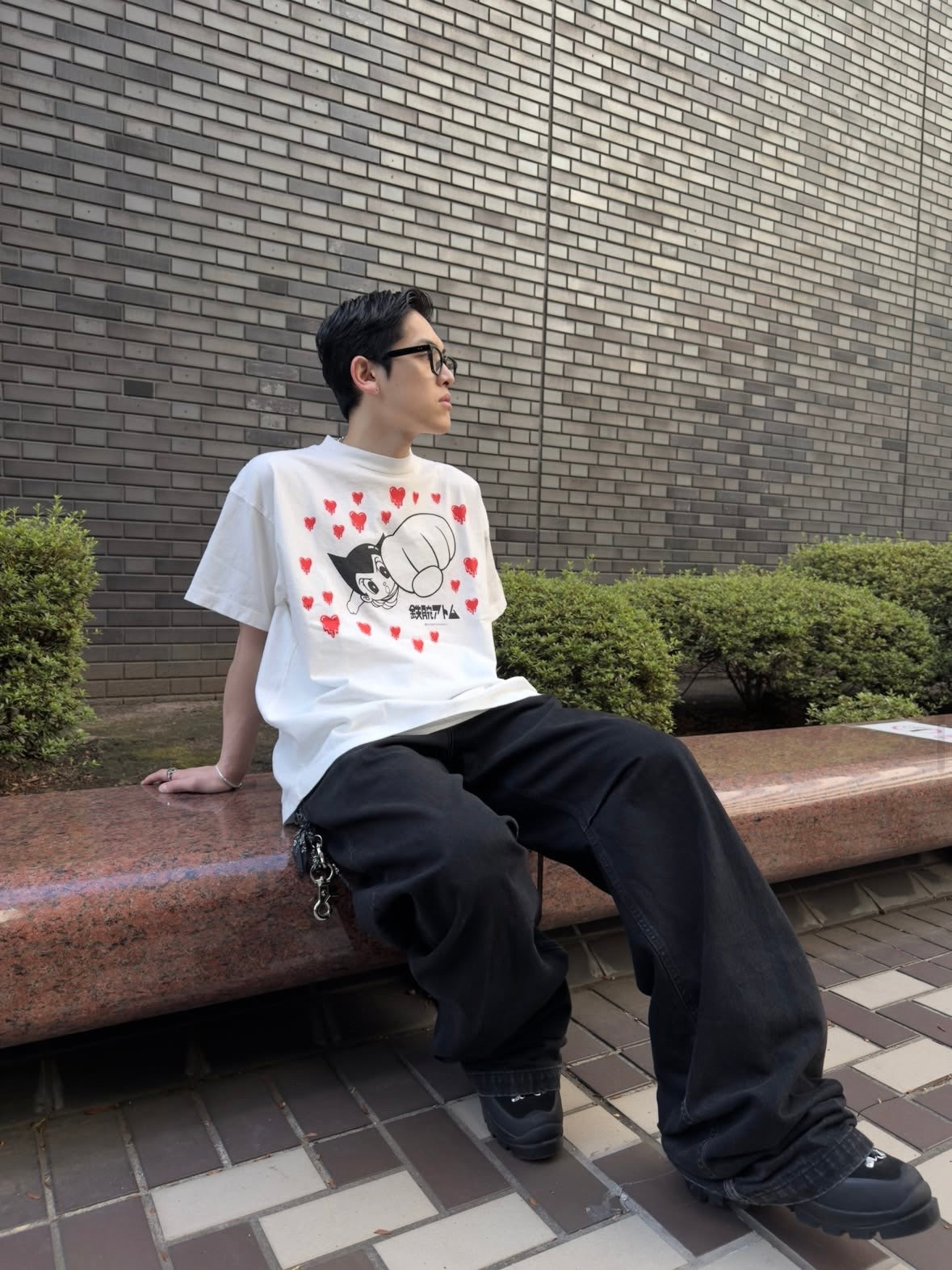 【EMOTIONALLY UNAVAILABLE - エモーショナリー アンアベイラブル】EU AB FLYING SS TEE /  WHITE (Tシャツ/ホワイト)