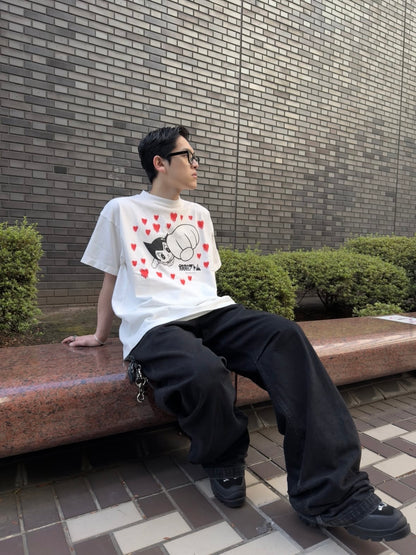【EMOTIONALLY UNAVAILABLE - エモーショナリー アンアベイラブル】EU AB FLYING SS TEE /  WHITE (Tシャツ/ホワイト)
