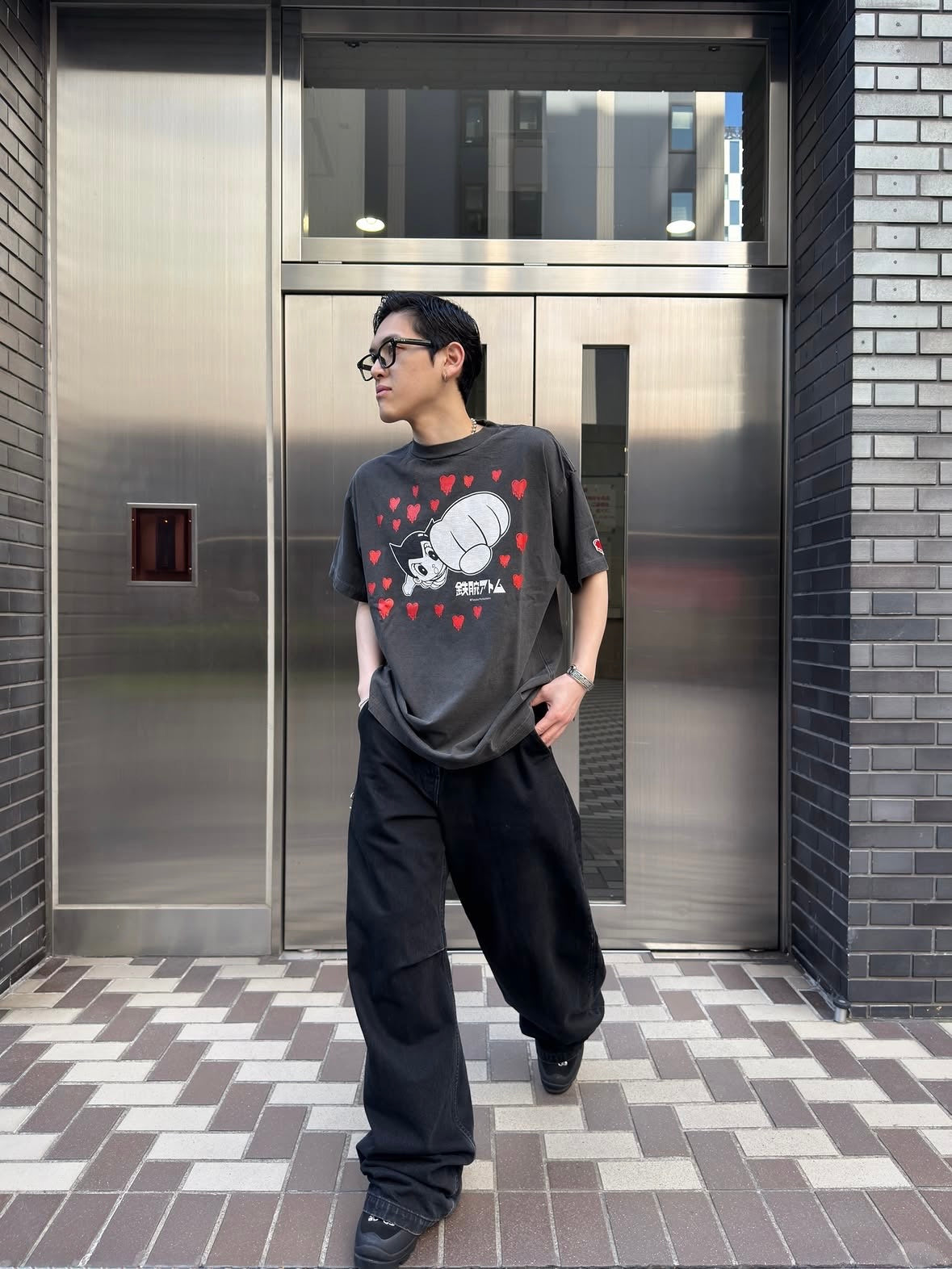 【EMOTIONALLY UNAVAILABLE - エモーショナリー アンアベイラブル】EU AB FLYING SS TEE / BLACK (Tシャツ/ブラック)