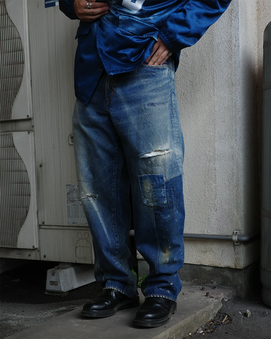 【ANACHRONORM - アナクロノーム】REMAKED 80's WIDE 5P DENIM PANTS / INDIGO (パンツ/インディゴ)