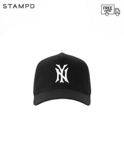 【STAMPD - スタンプド】NY 002 TRUCKER HAT / BLACK (キャップ/ブラック)