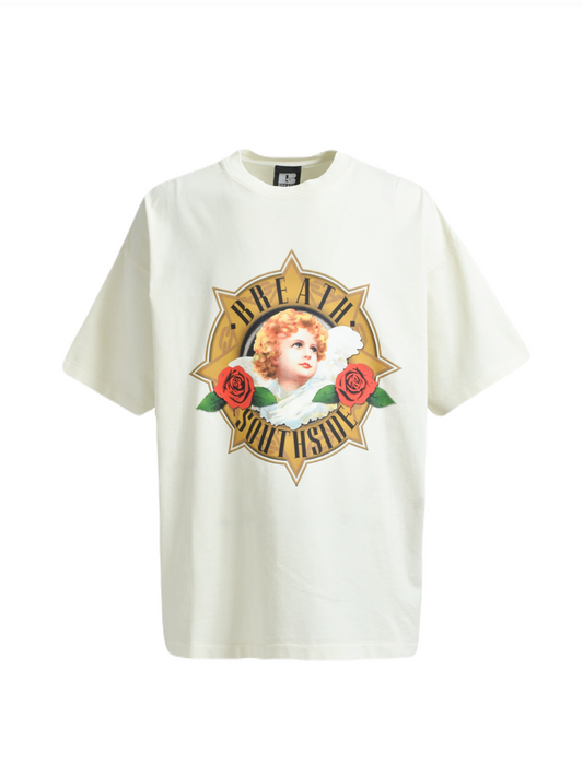 【BREATH - ブレス】 STARR ANGEL LOGO TEE / CREAM (Tシャツ/クリーム)
