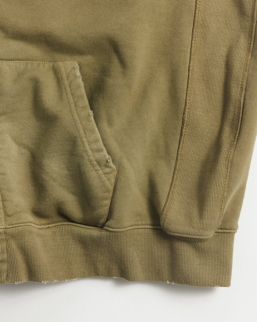 【ANACHRONORM - アナクロノーム】FADED FULL ZIP HOODIE / GREEN (パーカー/グリーン)