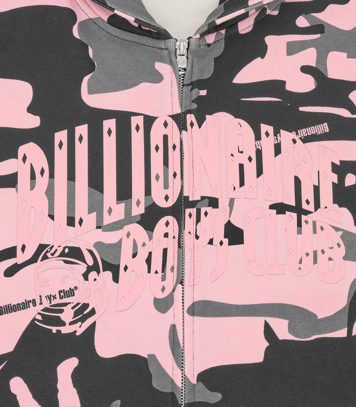 【Billionaire Boys Club-ビリオネアボーイズクラブ】 ARCHLOGO CAMO ZIP THROUGH HOOD / PINK CAMO (パーカー/ピンクカモ)