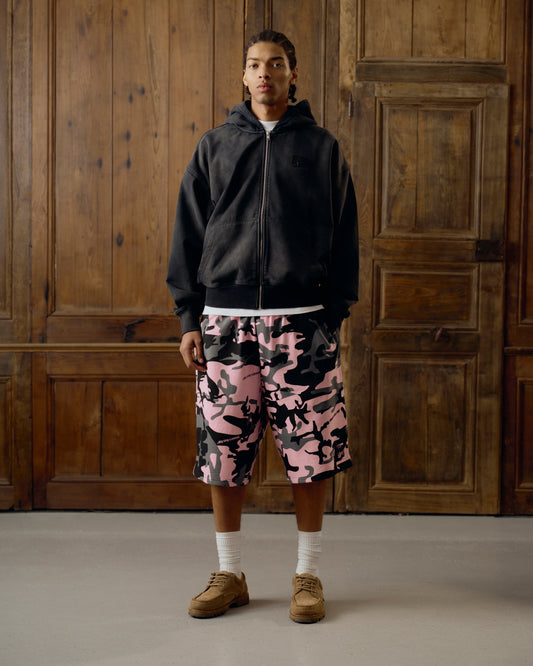 【Billionaire Boys Club-ビリオネアボーイズクラブ】 OVERSIZED CAMO SWEATSHORTS / PINK CAMO (ショーツ/ピンクカモ)