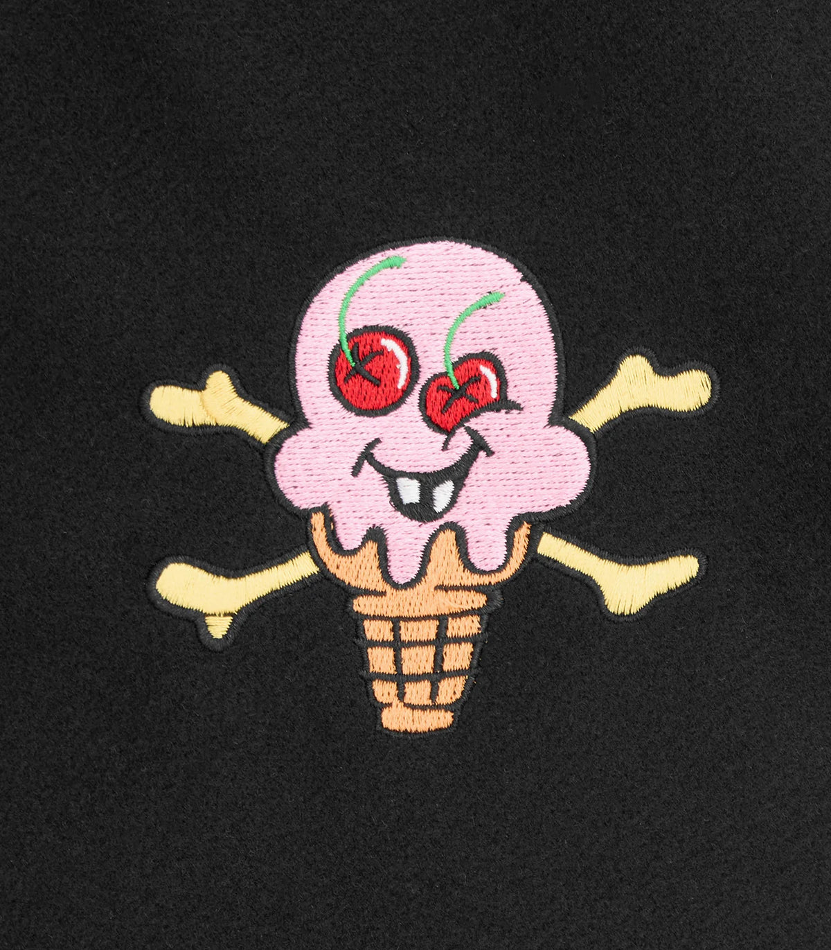 【ICE CREAM - アイスクリーム】CONES & BONES VARSITY JACKET / BLACK (ジャケット/ブラック)