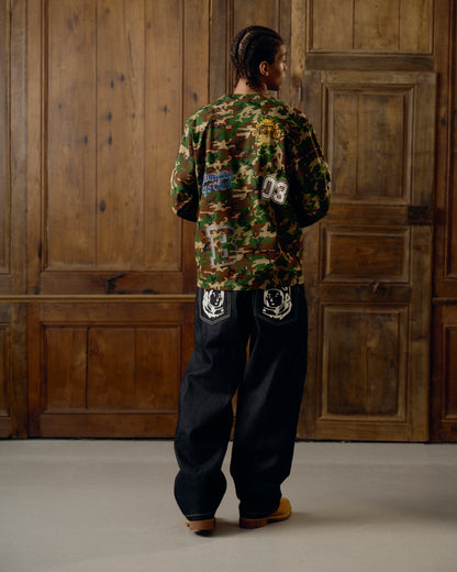 【Billionaire Boys Club-ビリオネアボーイズクラブ】 MULTI GRAPHIC LS T-SHIRT / CAMO (Tシャツ/カモ)