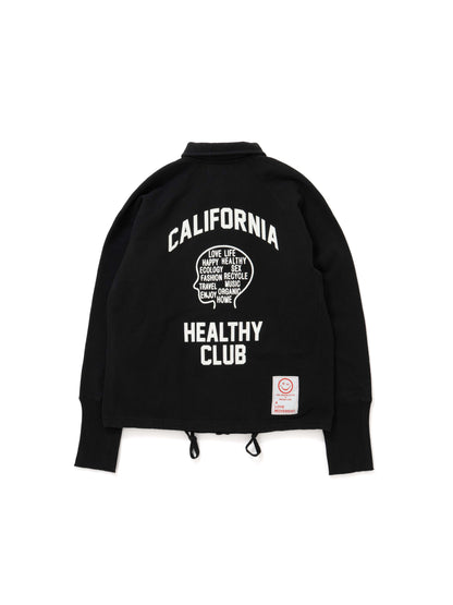 【Perfect ribs®×ALM】"CALIFORNIA HEALTHY CLUB" Coach jacket / Black(コーチジャケット/ブラック)
