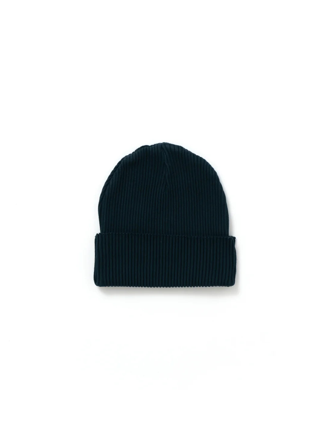 【Perfect ribs® × ALM】"SMILE Patch" Rib Beanie Cap / Charcoal Green×White(ニット帽/チャコールグリーン×ホワイト)