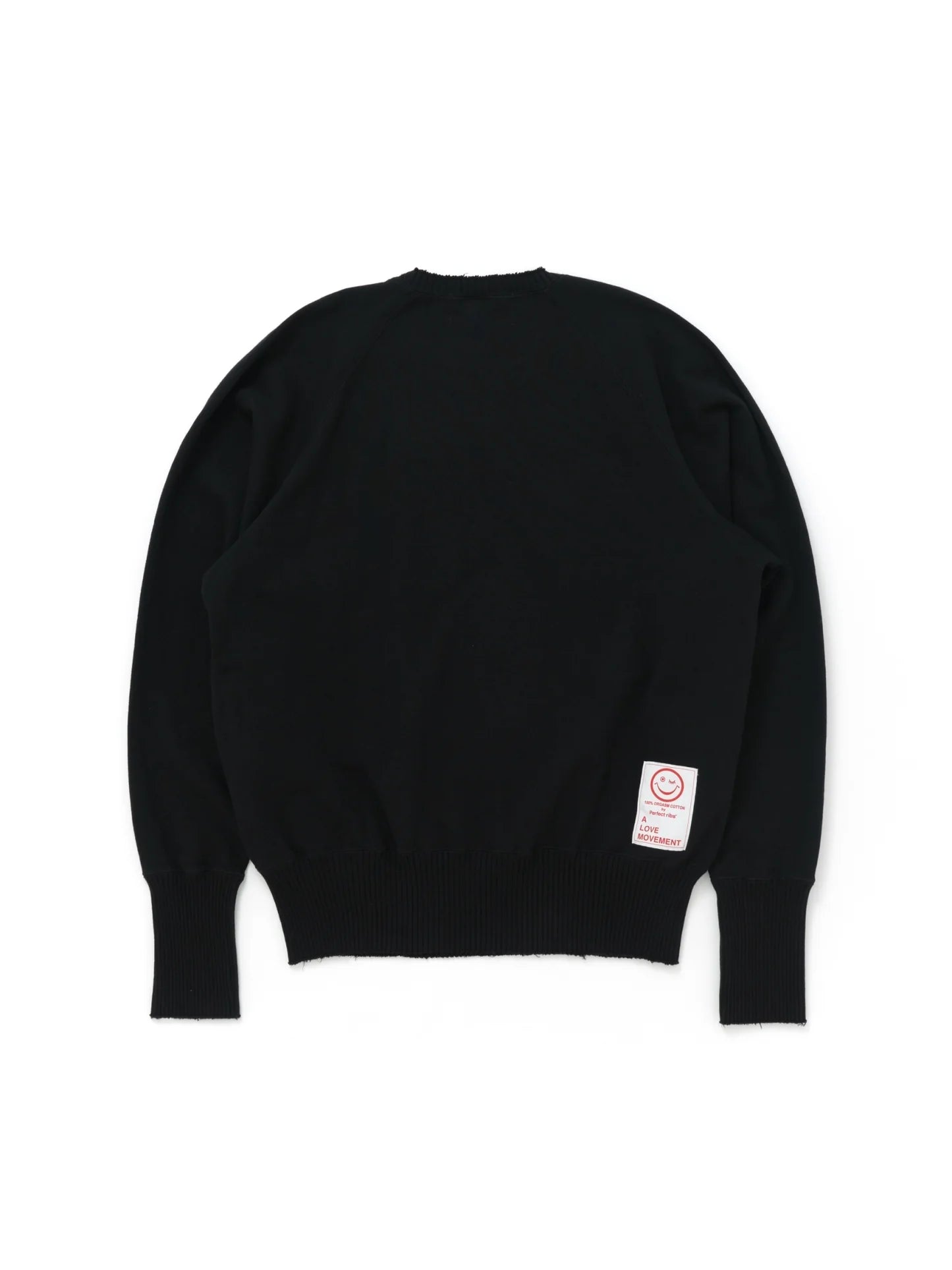 【Perfect ribs®×ALM】"ART LOVE MUSIC" Strange Sleeve Crew Neck Sweat Shirt / Black(スウェットシャツ/ブラック)