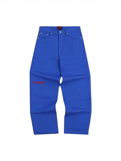 【PLEASURES - プレジャーズ】FORMULA BAGGY WORK PANTS / BLUE (パンツ/ブルー)