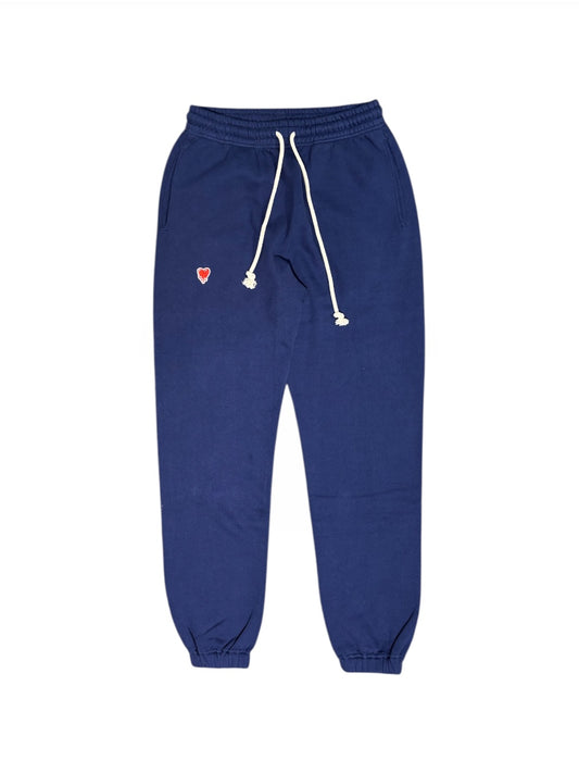 【EMOTIONALLY UNAVAILABLE - エモーショナリー アンアベイラブル】EU LOGO SWEAT PANTS / BLUE (スウェット/ブルー)