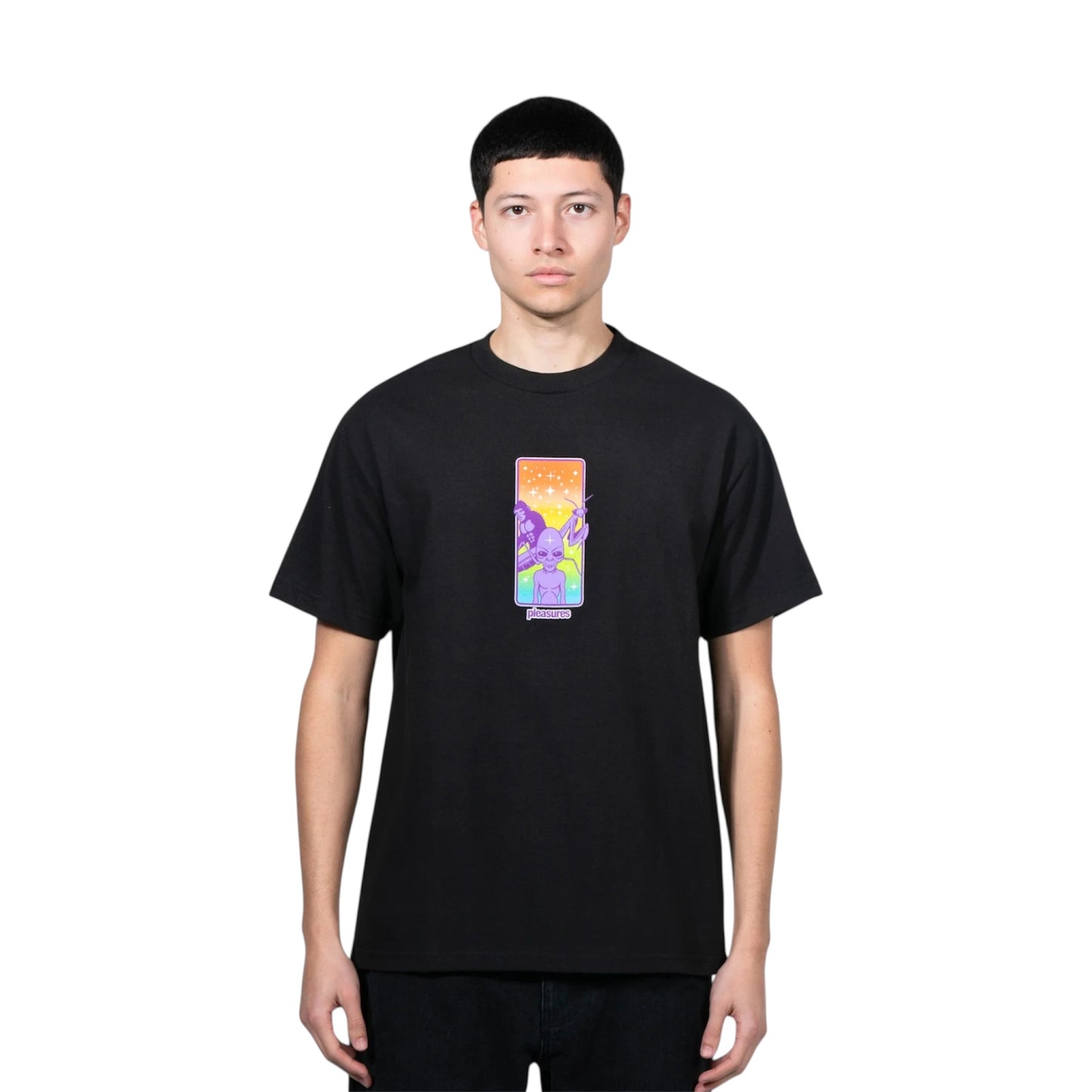 【PLEASURES - プレジャーズ】FRIENDS T-SHIRT / BLACK (Tシャツ/ブラック)