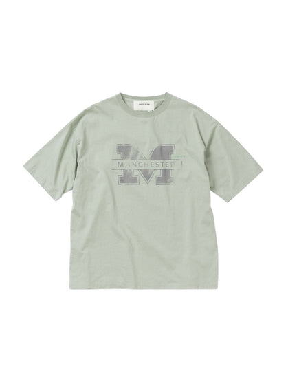 【ANACHRONORM - アナクロノーム】AN368 MANCHESTER PRINTED S/S T-S / SAGE (Tシャツ/セージ)