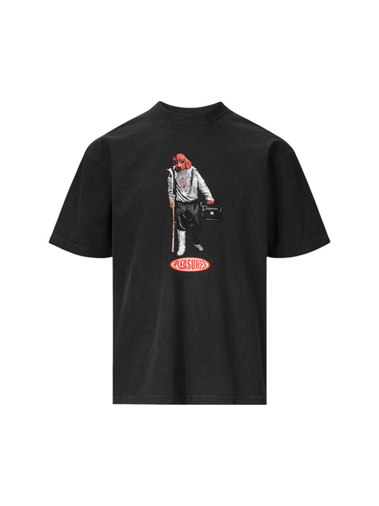 【PLEASURES - プレジャーズ】DA FUNK T-SHIRT / BLACK (Tシャツ/ブラック)