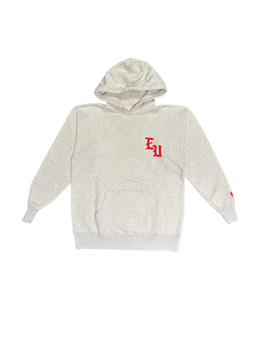 【EMOTIONALLY UNAVAILABLE - エモーショナリー アンアベイラブル】EU LOGO CL HOODIE / IVORY  (フーディ/アイボリー)