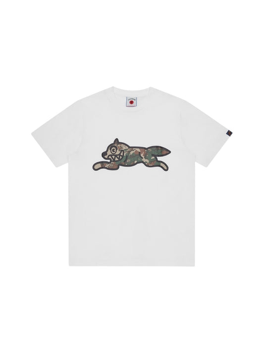 【ICE CREAM - アイスクリーム】WOODLAND CAMO RUNNING DOG T-SHIRT / WHITE (Tシャツ/ホワイト)