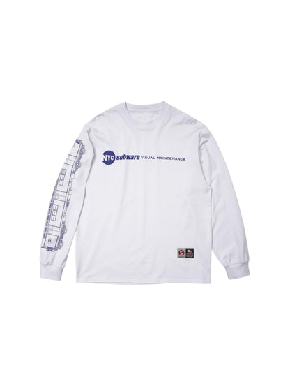 【SUBWARE - サブウェア】MARQUEE LOGO L/S TEE / WHITE (ロンT/ホワイト)
