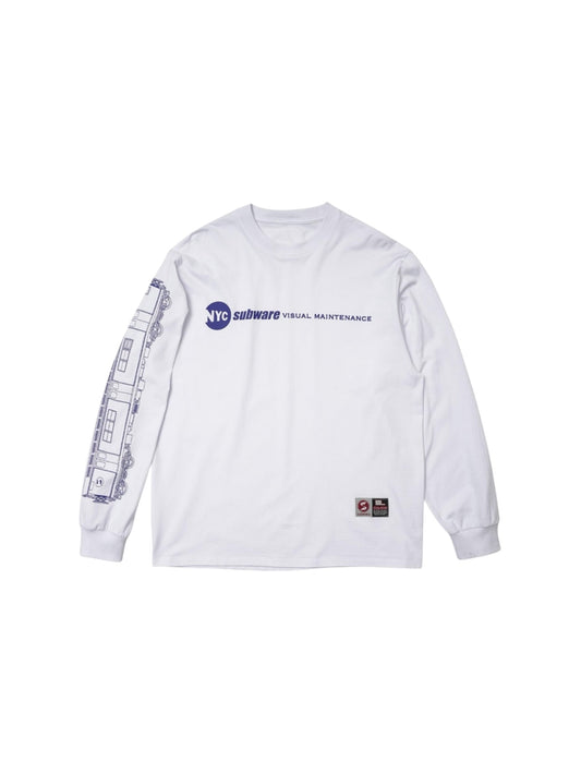 【SUBWARE - サブウェア】MARQUEE LOGO L/S TEE / WHITE (ロンT/ホワイト)