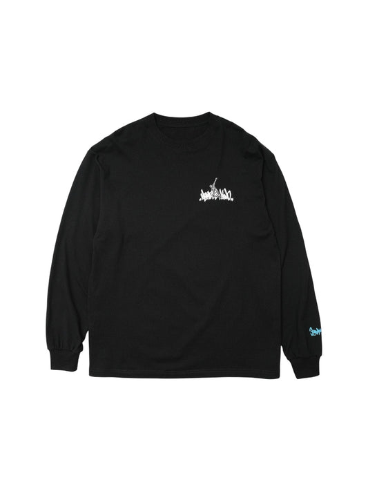 【Hombre Nino - オンブレニーニョ】L/S PRINT TEE / BLACK (ロンT/ブラック)