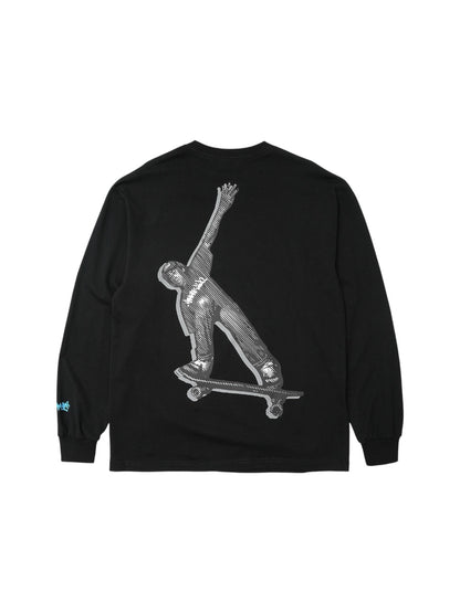 【Hombre Nino - オンブレニーニョ】L/S PRINT TEE / BLACK (ロンT/ブラック)