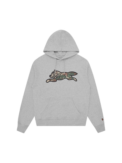 【ICE CREAM - アイスクリーム】WOODLAND CAMO RUNNING DOG POPOVER HOOD / HEATHER GREY (フーディ/ヘザーグレー)