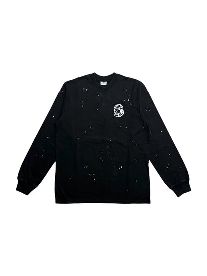 【Billionaire Boys Club-ビリオネアボーイズクラブ】 BB OBLIVION PAINT SPLATTER LS T-SHIRT / BLACK (ロンT/ブラック)