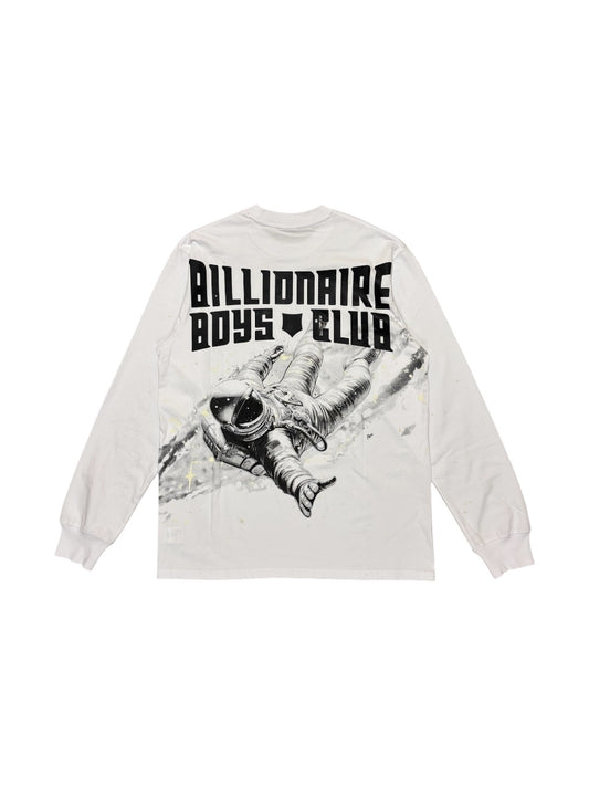 【Billionaire Boys Club-ビリオネアボーイズクラブ】 BB OBLIVION PAINT SPLATTER LS T-SHIRT / WHITE (ロンT/ホワイト)