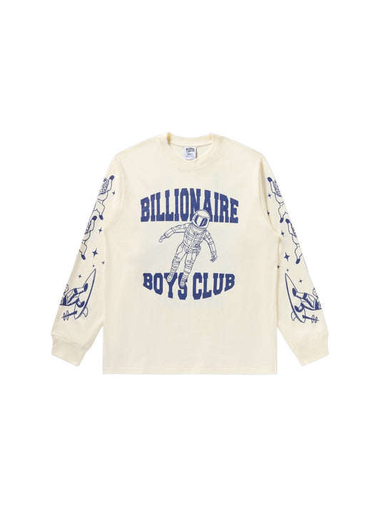 【Billionaire Boys Club-ビリオネアボーイズクラブ】 BB GRAVITY LS T-SHIRT / WINTER WHITE (ロンT/ウィンターホワイト)