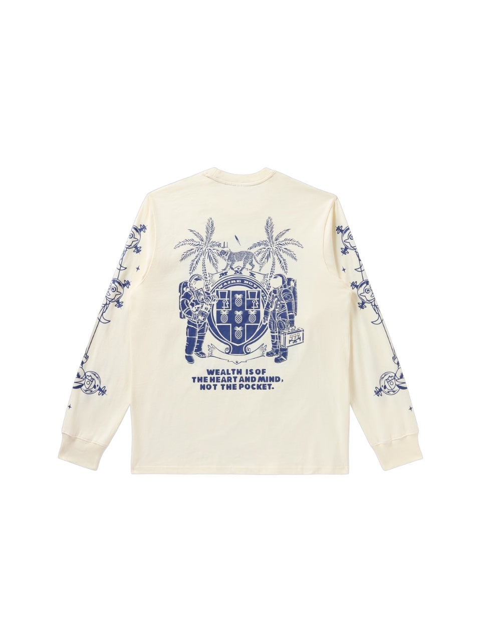 【Billionaire Boys Club-ビリオネアボーイズクラブ】 BB GRAVITY LS T-SHIRT / WINTER WHITE (ロンT/ウィンターホワイト)