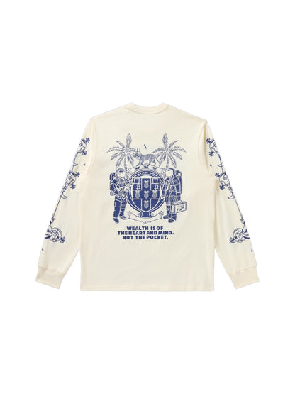 【Billionaire Boys Club-ビリオネアボーイズクラブ】 BB GRAVITY LS T-SHIRT / WINTER WHITE (ロンT/ウィンターホワイト)