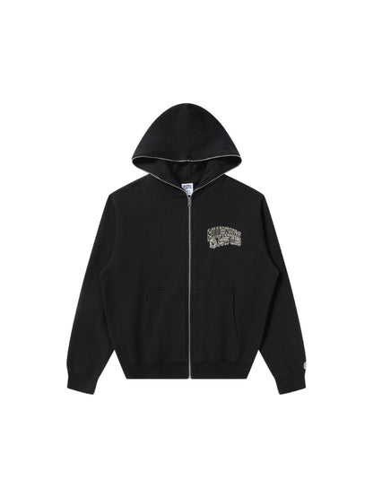 【Billionaire Boys Club-ビリオネアボーイズクラブ】 BB SMALL CURVE ZIP FRONT HOODIE / BLACK (フーディー/ブラック)