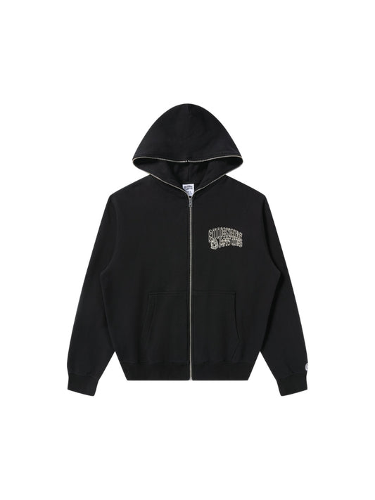 【Billionaire Boys Club-ビリオネアボーイズクラブ】 BB SMALL CURVE ZIP FRONT HOODIE / BLACK (フーディー/ブラック)