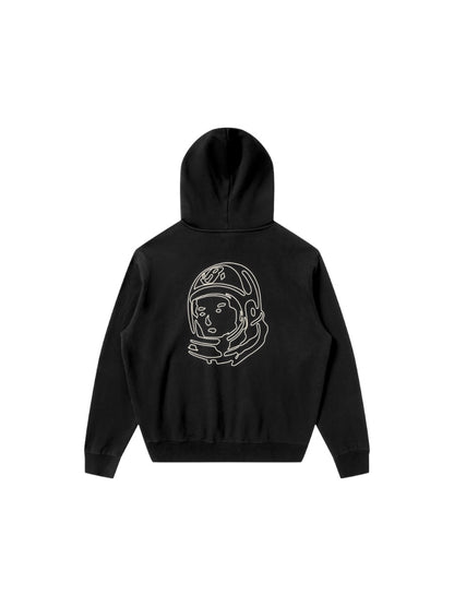 【Billionaire Boys Club-ビリオネアボーイズクラブ】 BB SMALL CURVE ZIP FRONT HOODIE / BLACK (フーディー/ブラック)