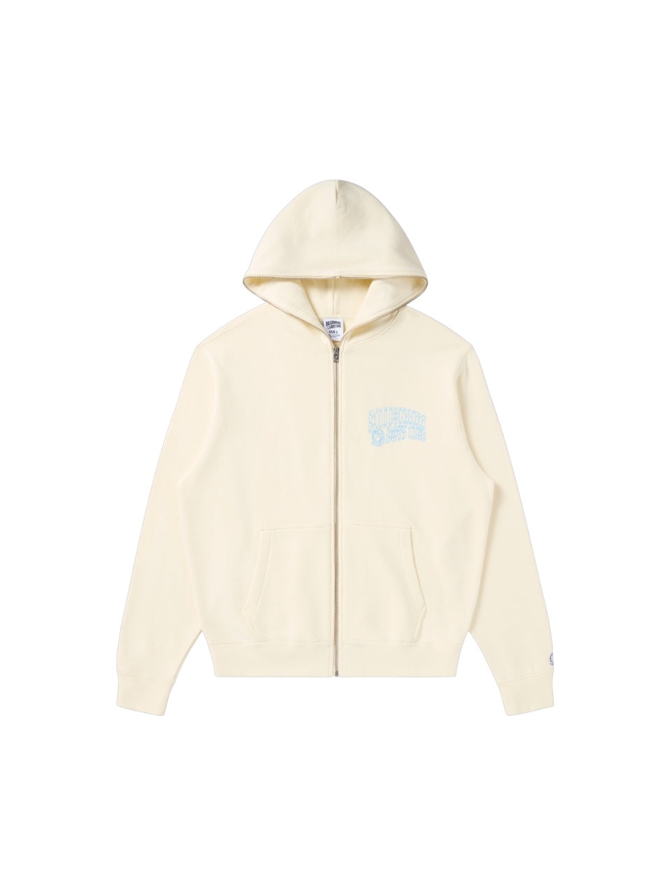 【Billionaire Boys Club-ビリオネアボーイズクラブ】 BB SMALL CURVE ZIP FRONT HOODIE / WINTER WHITE (フーディー/ウィンターホワイト)