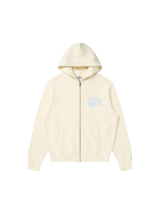 【Billionaire Boys Club-ビリオネアボーイズクラブ】 BB SMALL CURVE ZIP FRONT HOODIE / WINTER WHITE (フーディー/ウィンターホワイト)