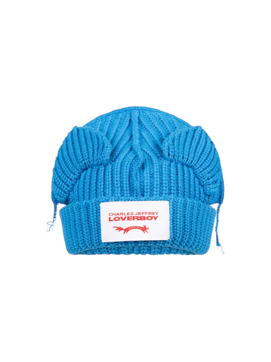 【Charles Jeffrey Loverboy - チャールズ ジェフリー ラバーボーイ】CHUNKY EARS BEANIE / BLUE (ビーニー/ブルー)