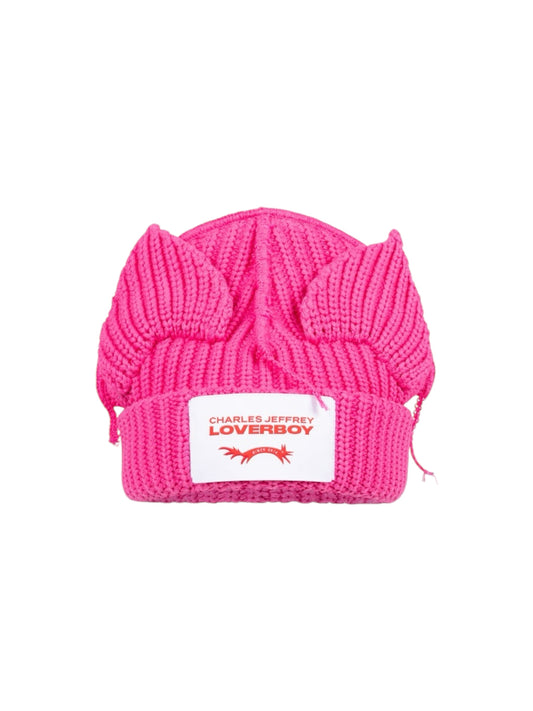 【Charles Jeffrey Loverboy - チャールズ ジェフリー ラバーボーイ】CHUNKY EARS BEANIE / PINK (ビーニー/ピンク)