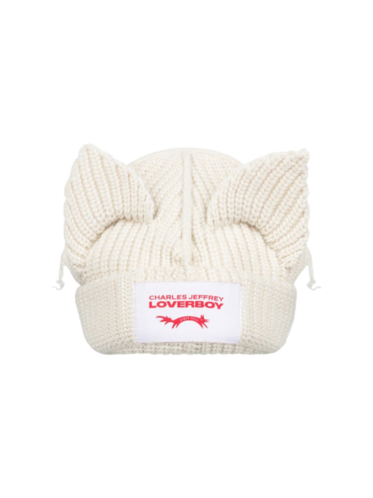 【Charles Jeffrey Loverboy - チャールズ ジェフリー ラバーボーイ】CHUNKY EARS BEANIE / ECRU (ビーニー/エクリュ)