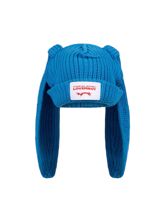【Charles Jeffrey Loverboy - チャールズ ジェフリー ラバーボーイ】CHUNKY RABBIT BEANIE / BLUE (ビーニー/ブルー)