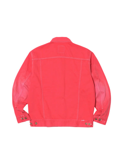 【SWJP - エスダブリュージェイピー】PIQUE TRUCKER JACKET / RED（ジャケット/レッド)