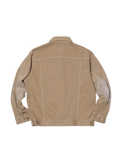 【SWJP - エスダブリュージェイピー】PIQUE TRUCKER JACKET / BEIGE（ジャケット/ベージュ)