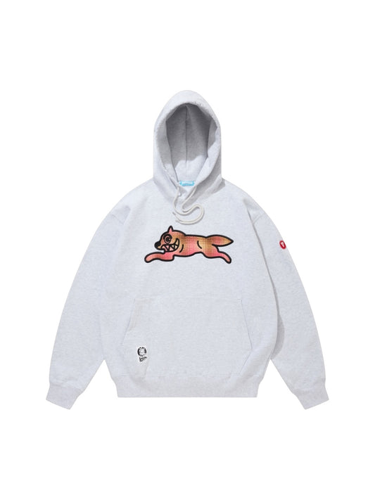 【ICE CREAM - アイスクリーム】APPLIQUE LOGO HOODIE RUNNING DOG / GRAY/PINK (フーディ/グレー/ピンク)